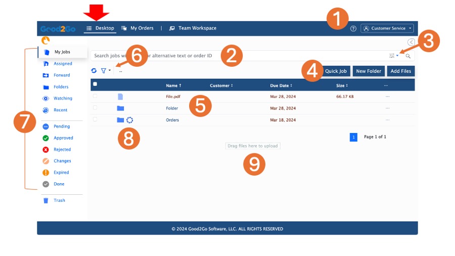 Good2Go Desktop overview.